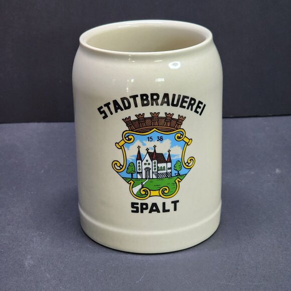 Vintage F. Herb Stadtbrauerei Spalt 1538 Beer Stein Mug 0.5L Ceramic 5.75'' Tall - Picture 1 of 9